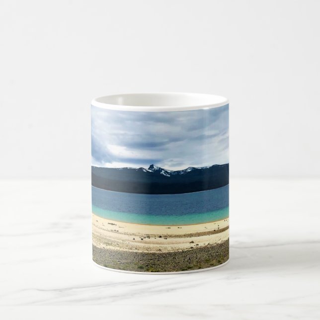 Crescent Sjö vid Simax Bay, Oregon Kaffemugg (Center)