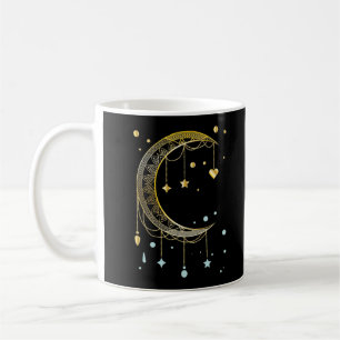 Crescent Sol Spirituality Måne Kawaii Kaffemugg