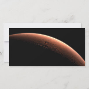 Crescent Sunrise på Mars the Red Planet