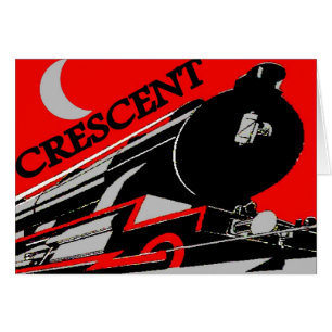 Crescent Tåg Ride Hälsningskort