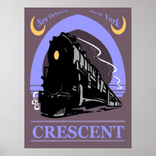 Crescent Tåg Ride Poster