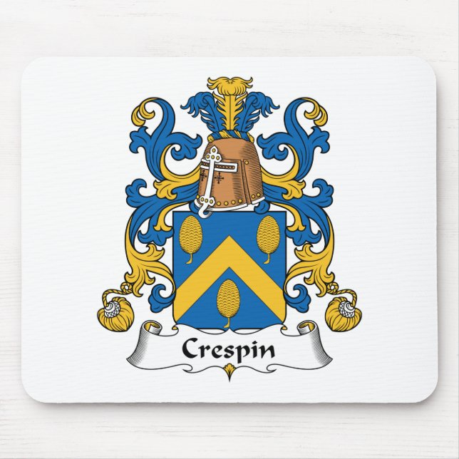 Crespin familjvapensköld musmatta (Framsidan)
