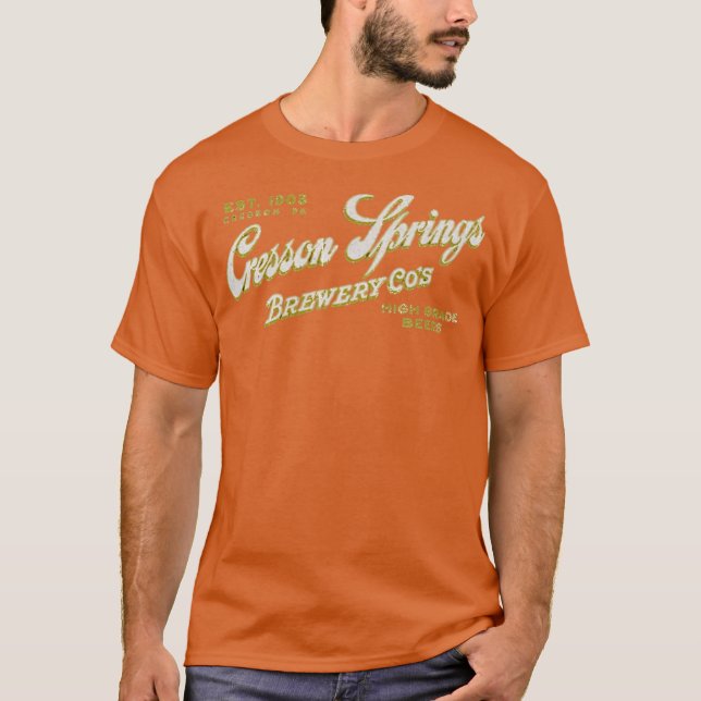 Cresson Vår Brewery - Cresson, PA T Shirt (Framsida)
