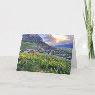 Crested Butte, CO Fotografi Tack Kort