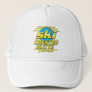 Crested Butte Colorado 80-tals skidlogo Keps