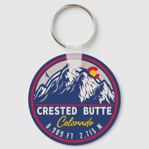 Crested Butte Colorado - Retro Souvenirs Nyckelring