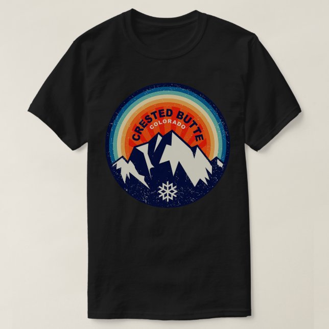 Crested Butte Colorado T Shirt (Design framsida)