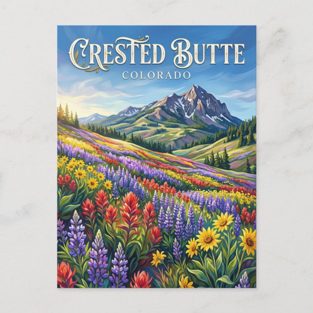 Crested Butte Colorado Vykort (Framsida)