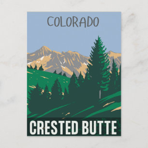 Crested Butte Klippiga bergen colorado Vykort