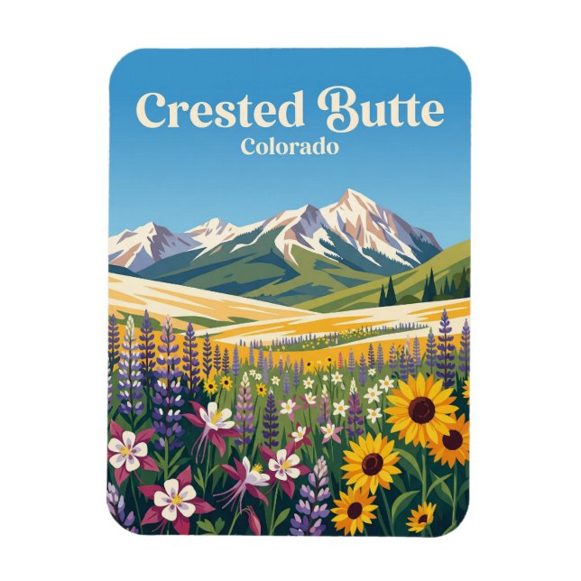 Crested Butte USA Magnet (Vertikal)