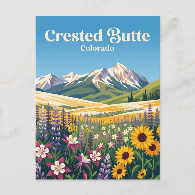 Crested Butte USA Vykort (Framsida)