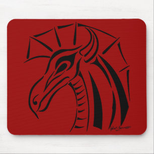 Crested Dragon Mousepad Musmatta