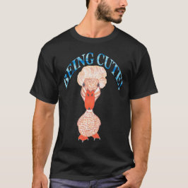 CRESTED DUCK BEING CUTE T SHIRT