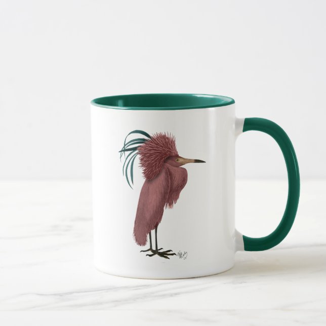 Crested Marsala Bird Mugg (Höger)