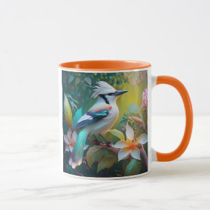 Crested Teal Winged Jay Mugg