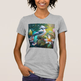 Crested Teal Winged Jay T Shirt