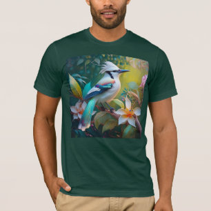 Crested Teal Winged Jay T Shirt
