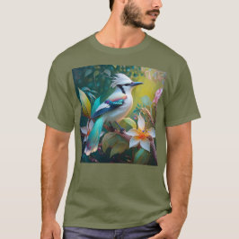 Crested Teal Winged Jay T Shirt