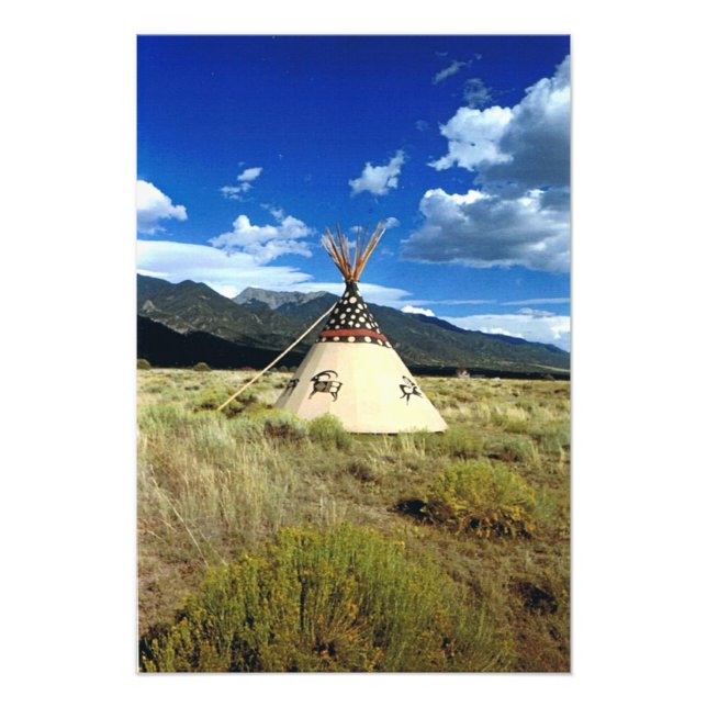 Crestone Colorado Native American Bild Fototryck (Framsidan)
