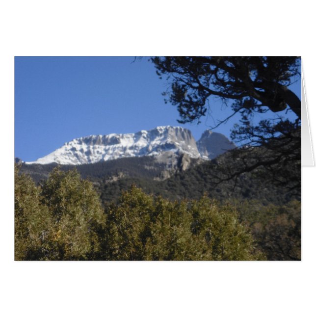 Crestone Mountain Colorado Card Hälsningskort (Framsidan Horizontal)