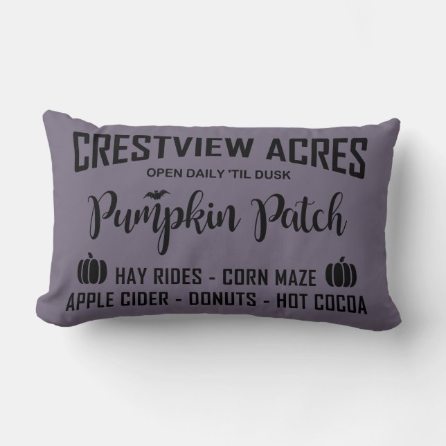 CRESTVIEW ACRES PUMPKIN PATCH LUMBARKUDDE (Framsida)