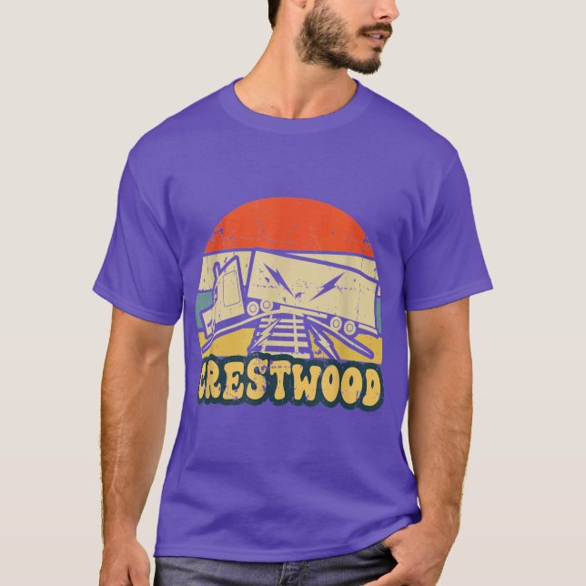 Crestwood Kentucky KY Tourism Semi Lastbil på järn T Shirt (Framsida)