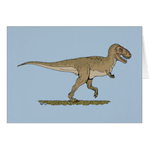 Cretaceae Dinosaur Tyrannosaurus rex Hälsningskort