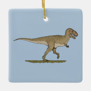 Cretaceae Dinosaur Tyrannosaurus rex Julgransprydnad Keramik