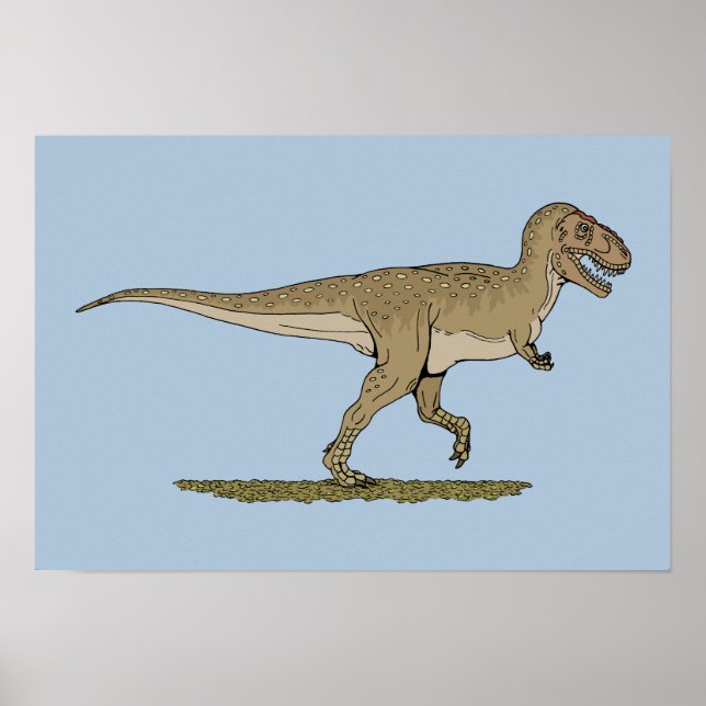 Cretaceae Dinosaur Tyrannosaurus rex Poster (Framsidan)