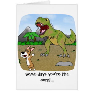 Cretaceous Corgikort Hälsningskort