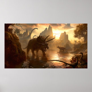 CRETACEOUS SUNSET by Kerem Beyit Poster