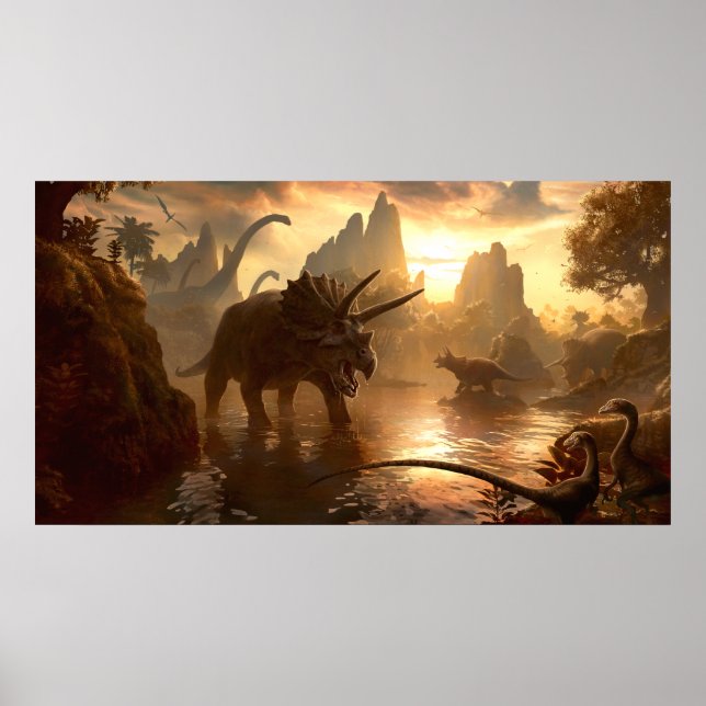 CRETACEOUS SUNSET by Kerem Beyit Poster (Framsidan)