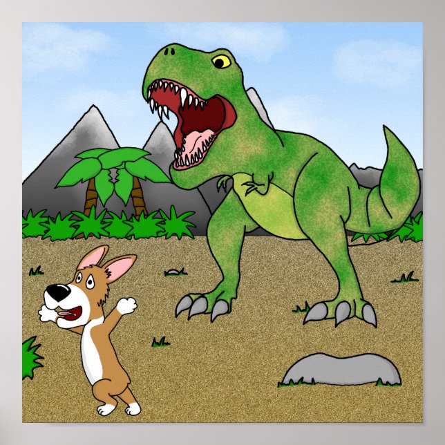 Cretacous Corgi Poster (Framsidan)