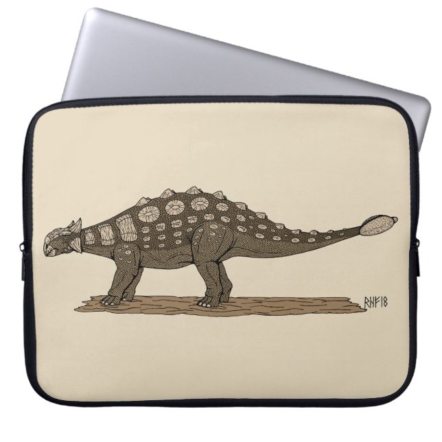 Cretacous Dinosaur Ankylosaurus Laptop Fodral (Framsidan)