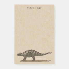 Cretacous Dinosaur Ankylosaurus Post-it Notes Block