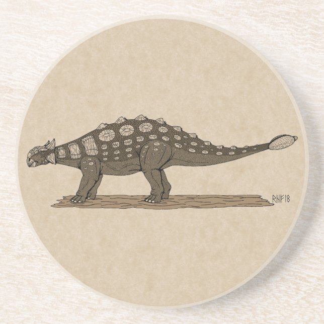 Cretacous Dinosaur Ankylosaurus Underlägg (Framsidan)