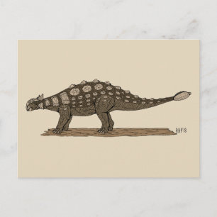 Cretacous Dinosaur Ankylosaurus Vykort