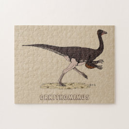 Cretacous Dinosaur Ornithomimus Jigszle Puzzle Pussel
