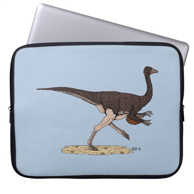 Cretacous Dinosaur Ornithomimus Laptop Sleeve (Framsidan)