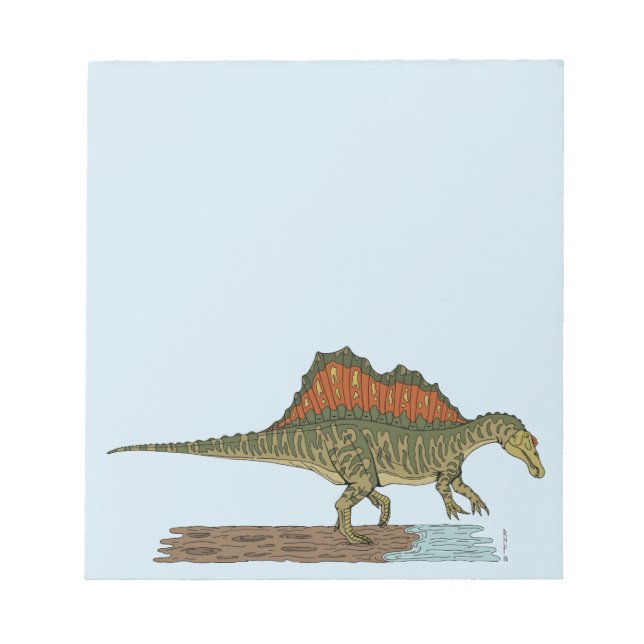 Cretacous Dinosaur Spinosaurus Anteckningsblock (Framsida)