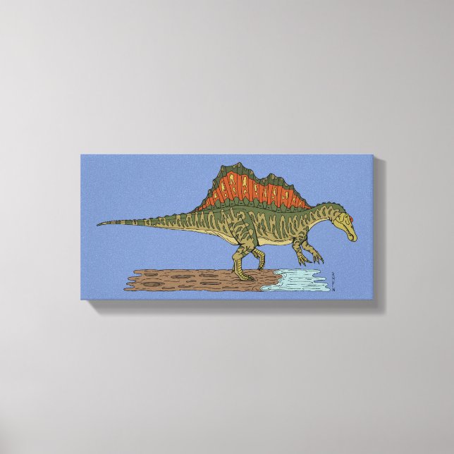 Cretacous Dinosaur Spinosaurus Canvastryck (Framsida)