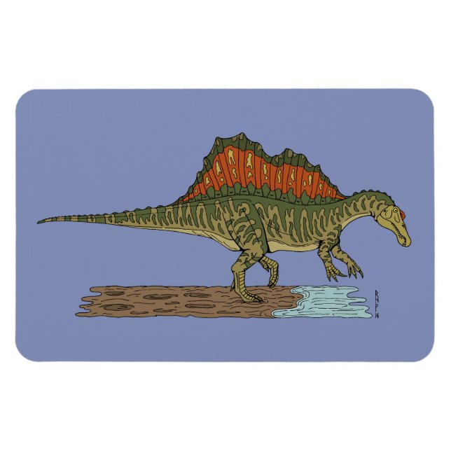 Cretacous Dinosaur Spinosaurus Magnet (Horisontell)