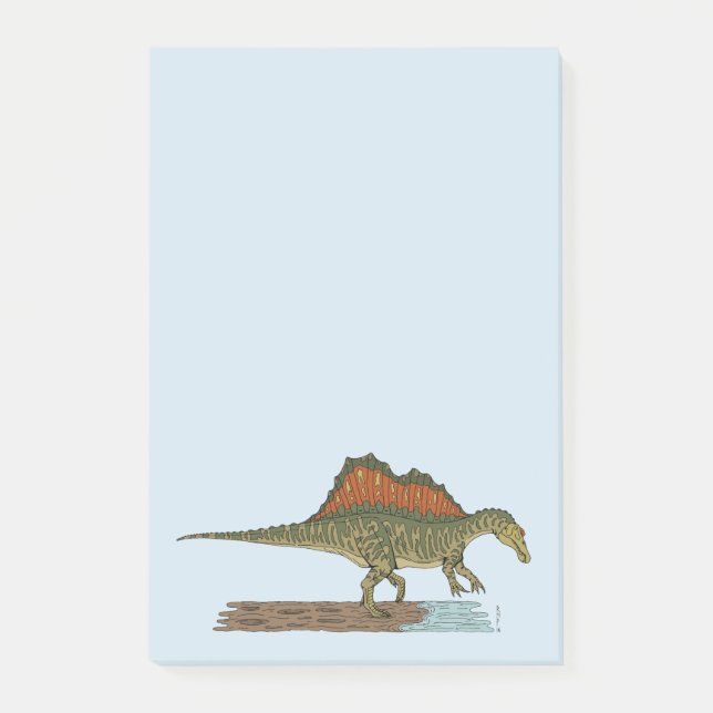 Cretacous Dinosaur Spinosaurus Post-it Block (Framsida)
