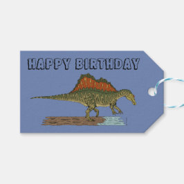 Cretacous Dinosaur Spinosaurus Presentetikett