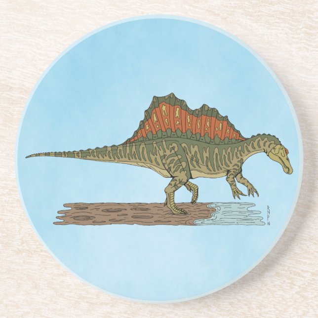 Cretacous Dinosaur Spinosaurus Underlägg (Framsidan)