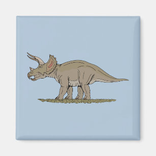 Cretacous Dinosaur Triceratops Magnet