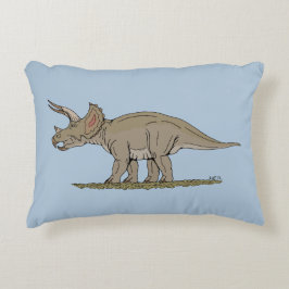 Cretacous Dinosaur Triceratops Prydnadskudde