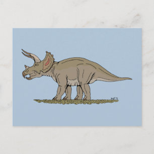 Cretacous Dinosaur Triceratops Vykort