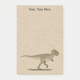 Cretacous Dinosaur Tyrannosaurus rex Post it Note Post-it Block