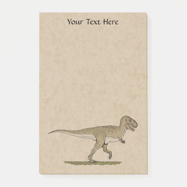 Cretacous Dinosaur Tyrannosaurus rex Post it Note Post-it Block (Framsida)